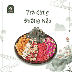 trà gừng đường nâu