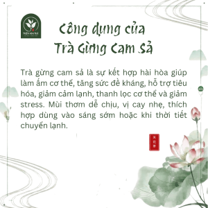 trà gừng cam xả