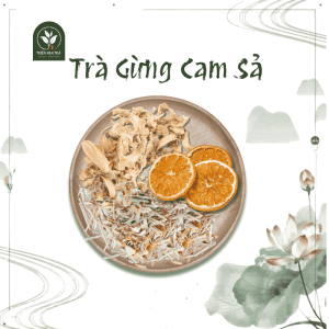 trà gừng cam xả