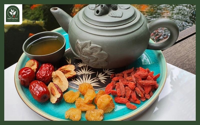 trà táo đỏ kỳ tử